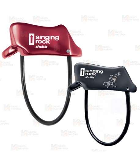 Descensor asegurador de aluminio tipo cesta