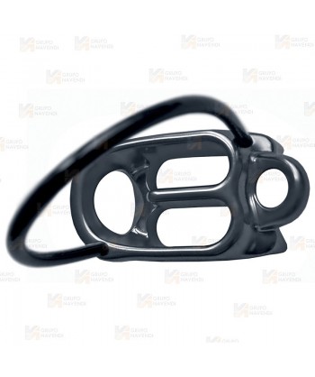 Descensor asegurador de aluminio tipo cesta