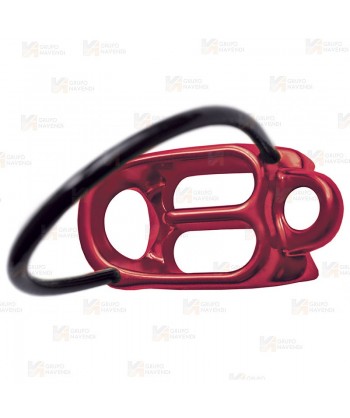 Descensor asegurador de aluminio tipo cesta
