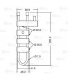 Descensor de aluminio para espeleología y barranquismo