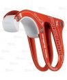 Asegurador-descensor Rama diseñado para usarse en rocódromos y en escalada deportiva de un solo largo