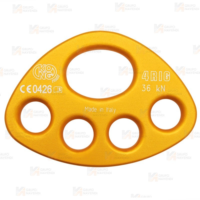 Placa multianclaje de 4 agujeros de aluminio (36 kN)