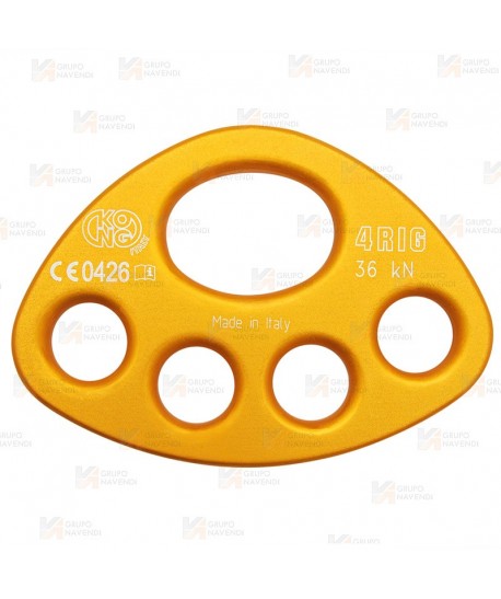 Placa multianclaje de 4 agujeros de aluminio (36 kN)