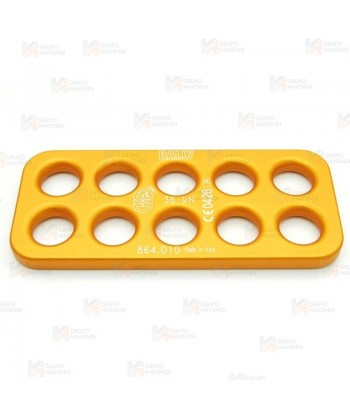 Placa multianclaje de 10 agujeros de aluminio (36 kN)