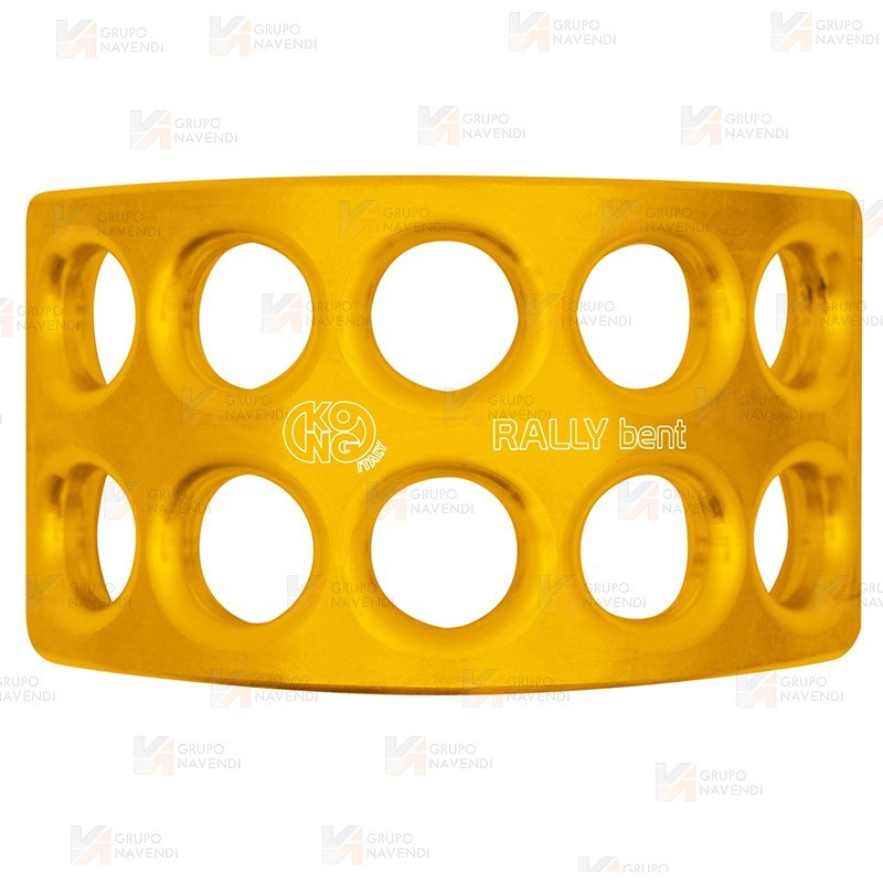Placa multianclaje curva de 10 agujeros de aluminio (36 kN)