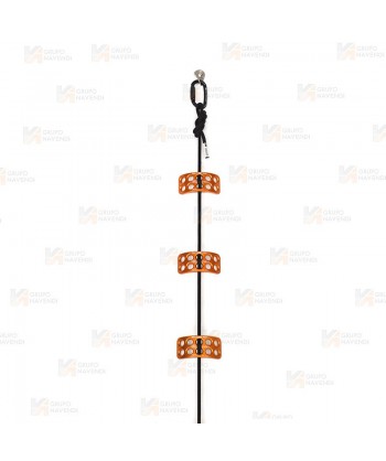 Placa multianclaje curva de 10 agujeros de aluminio (36 kN)