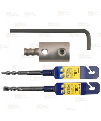 Kit adaptador de brocas SDS a espitador