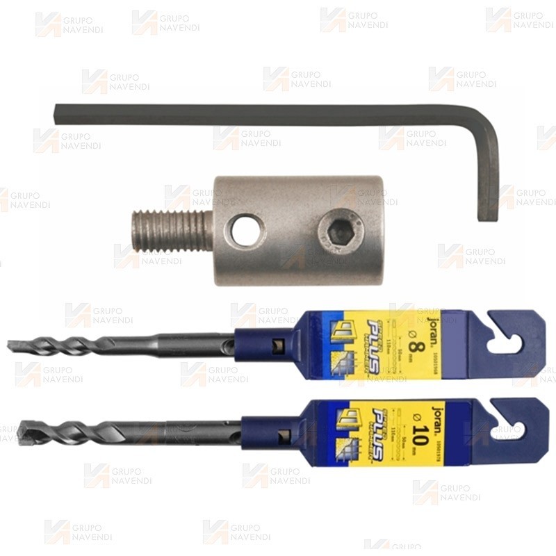 Kit adaptador de brocas SDS a espitador