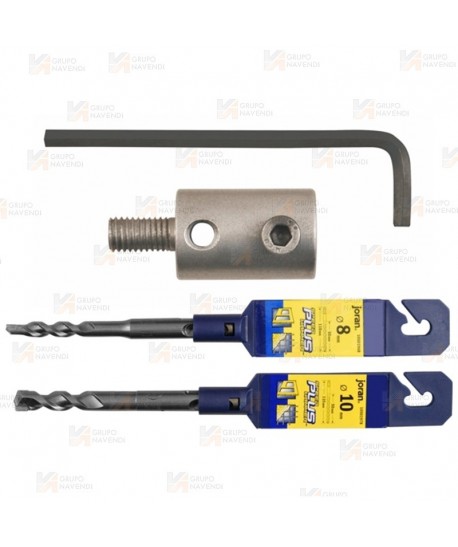 Kit adaptador de brocas SDS a espitador