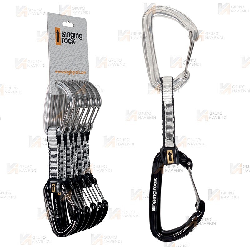Pack de 6 cintas express ultra ligeras para escalada