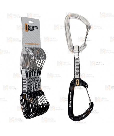 Pack de 6 cintas express ultra ligeras para escalada