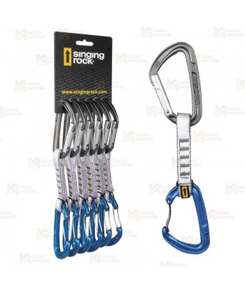 Pack de 6 cinta express mixta de 11 cm para escalada deportiva