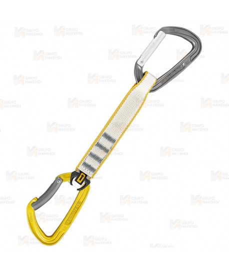 Cinta express con mosqueton superior recto e inferior curvo y cinta de 17 cm