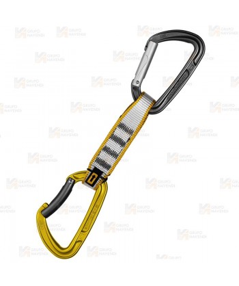 Pack de cintas express de 11 cm con mosquetón superior recto e inferior curvo.