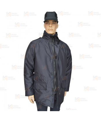 Parka ligera color azul marino,  impermeable con membrana PU para Policía Local