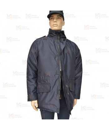 Parka ligera color azul marino,  impermeable con membrana PU para Policía Local