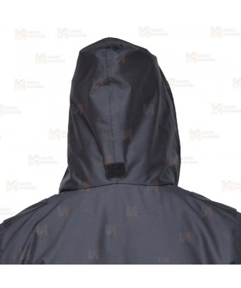 Parka ligera color azul marino,  impermeable con membrana PU para Policía Local