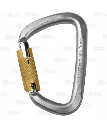 Mosquetón de acero con cierre automático Tri Lock (50 kN y 25 Ø)