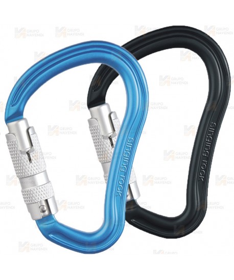 Mosquetón automático HMS de aluminio Tri-Lock  (30 kN y 26 Ø)
