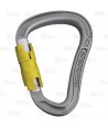 Mosquetón HMS tipo pera de aluminio Twist Lock  (23 kN y 22 Ø) color gris