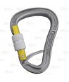 Mosquetón automático HMS tipo pera de aluminio con cierre Screw Lock y barra antivolteo de SingingRock