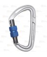 Mosquetón HMS de aluminio Screw Lock  (23 kN y 18 Ø) color gris
