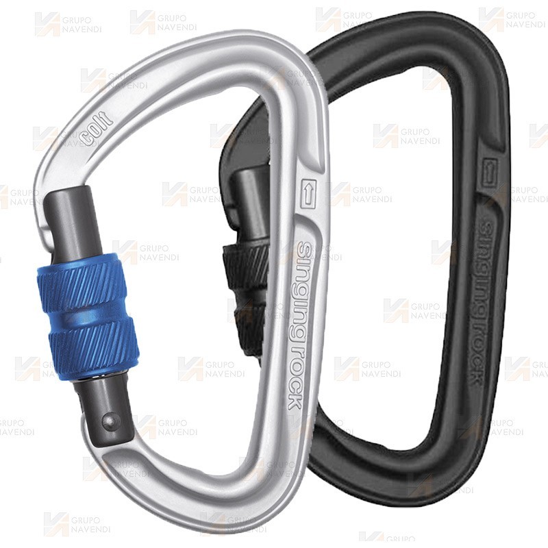 Mosquetón HMS de aluminio Screw Lock  (23 kN y 18 Ø)