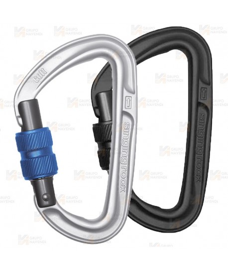 Mosquetón HMS de aluminio Screw Lock  (23 kN y 18 Ø)