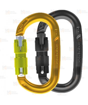 Mosquetón oval de aluminio de doble acción Twist Lock