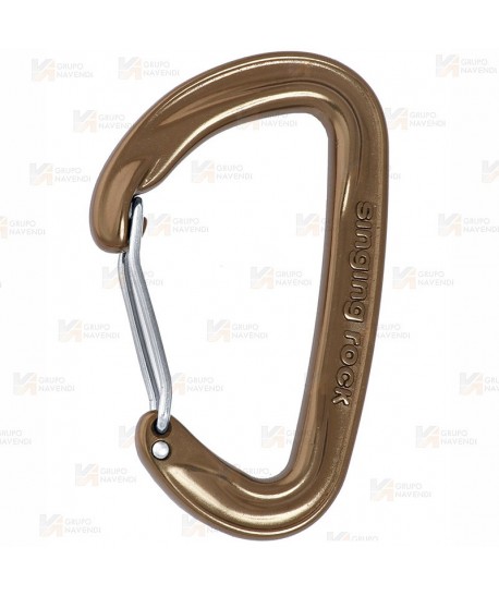 Mosquetón de aluminio con gatillo recto de alambre (25 kN y 19 Ø)