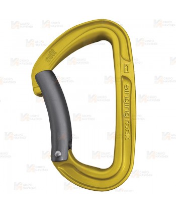 Mosquetón de aluminio con gatillo recto (25 kN y 19 Ø) color amarillo