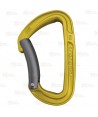 Mosquetón de aluminio con gatillo recto (25 kN y 19 Ø) color amarillo