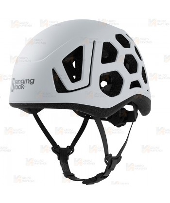 Casco HEX de Singing Rock para escalada, alpinismo color  blanco