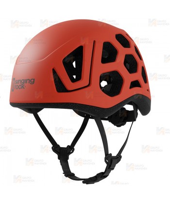 Casco HEX de Singing Rock para escalada, alpinismo color rojo