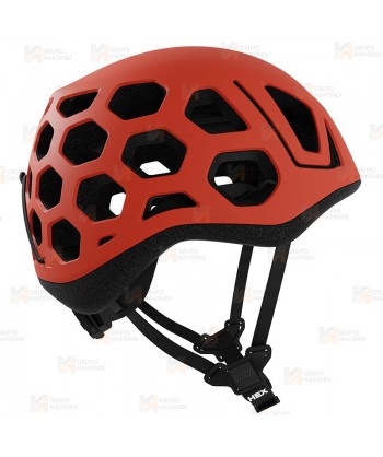 Casco HEX de Singing Rock para escalada, alpinismo color rojo