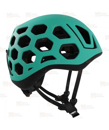 Casco HEX de Singing Rock para escalada, alpinismo color verde