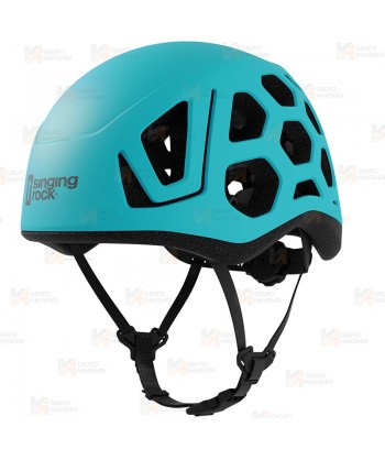 Casco HEX de Singing Rock para escalada, alpinismo color azul