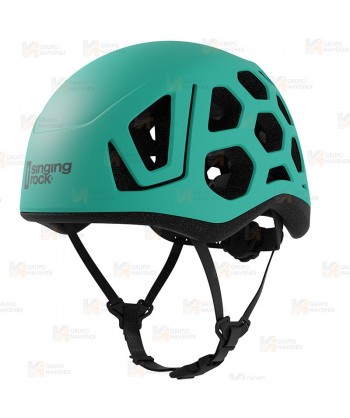 Casco HEX de Singing Rock para escalada, alpinismo color verde