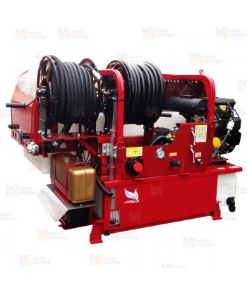 Bancada con motor Honda y bomba de 40 Bar y 50L/min (400 litros)