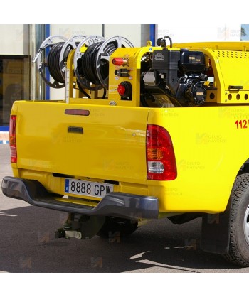 Bancada con motor Honda y bomba de 40 Bar y 50L/min (400 litros)