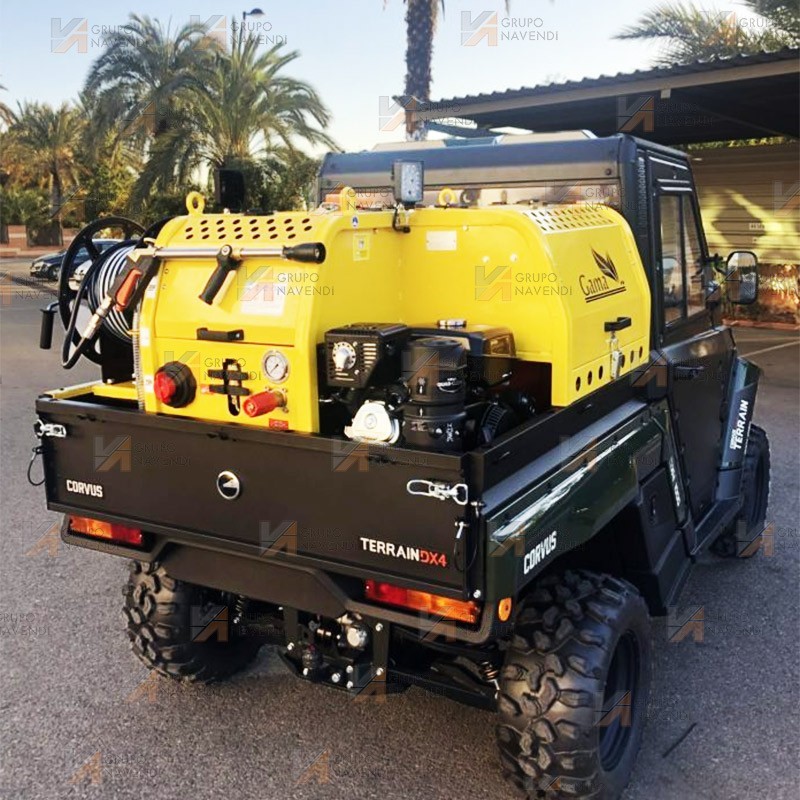Bancada con motor Honda y bomba de 40 Bar y 50L/min (400 litros)