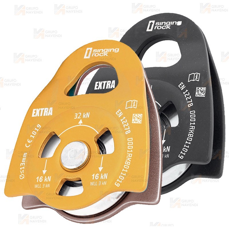 Polea grande para cuerdas hasta de 13 mm (32kN)