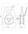 Polea grande para cuerdas hasta de 13 mm (32kN)