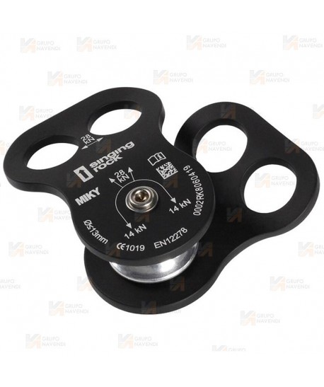 Polea simple con apertura para cuerdas hasta de 13 mm (28kN)