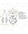 Polea simple con apertura para cuerdas hasta de 13 mm (28kN)