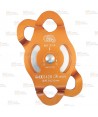 Polea simple para cuerdas con apertura y enganche doble (30 kN)