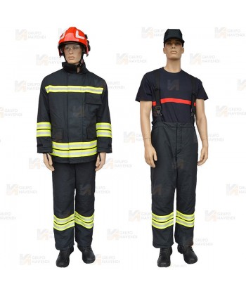 Cubrepantalón de bombero EN 469 Nivel 2 color marino tallas desde la s a la 3XL