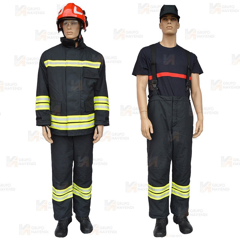 Cubrepantalón de bombero EN 469 Nivel 2 color marino tallas desde la s a la 3XL