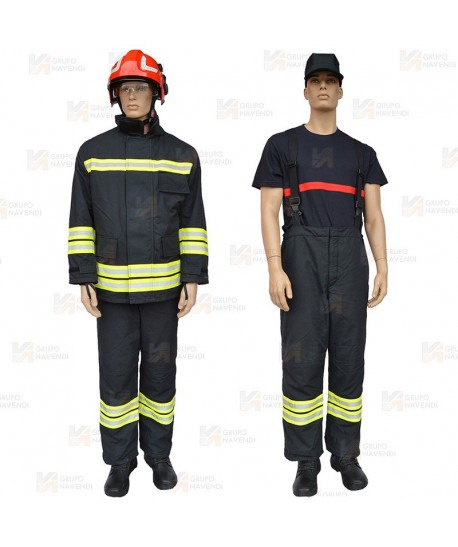 Cubrepantalón de bombero EN 469 Nivel 2 color marino tallas desde la s a la 3XL
