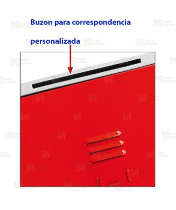 Taquilla metálica de una puerta para bomberos